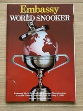 Embassy World Snooker Finals Programme 1988 Steve David Jimmy White Alex Higgins