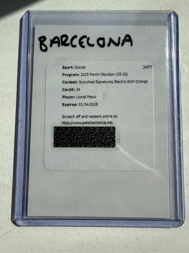 Lionel messi 2025 panini - lionel, 2025-26