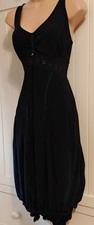 High Use By Claire Campbell Black Midi Stretch Dress. UK 10-12