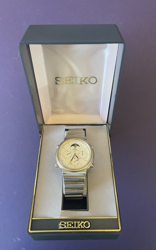Seiko quartz moonphase - seiko, 'moonphase'