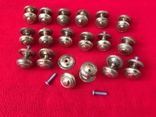 18 x VINTAGE ROUND GOLD BRASS