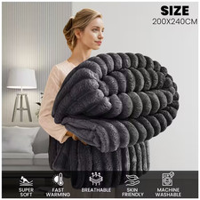 Extra Large Ribbed Throw