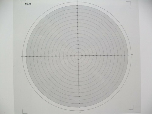 Optical comparator chart for - comparator,