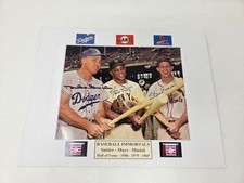 Snider Mays Musial Triple