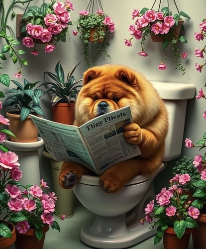 Chow toilet - toilet, metal