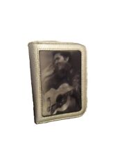 Women's Purse. Silver. 3D Elvis Presley. Cash Notes. Card Slots. Inner Divider.
