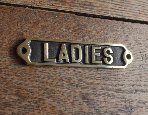 Brass toilet door - door,