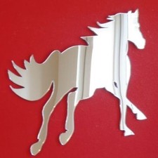 Cantering Horse Shaped Mirrors (3mm Acrylic Mirror, Several Sizes Available)