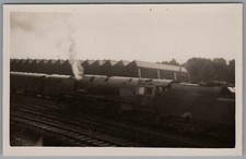 Railway Train Locomotive Real Photo Unposted Vintage RPPC Postcard