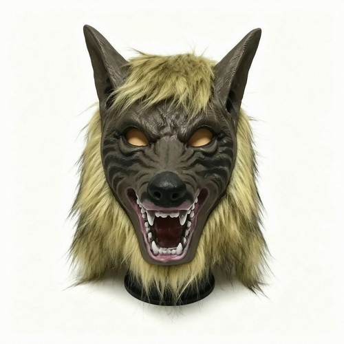 Wolf head mask with - head, realistic