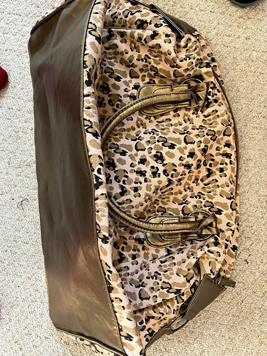 Animal print weekender holdall - print,