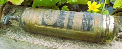 Vintage brass pyrene fire - pyrene,
