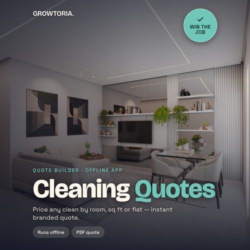 Cleaning business invoice - cleaning,
