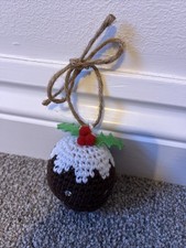Crochet Christmas Pudding Christmas Tree Decoration