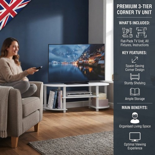Stylish tier stand with - tv,