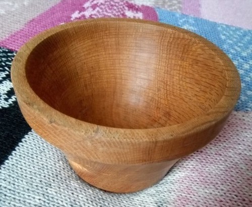 Vintage english oak bowl - vintage,