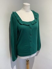 Boden ruffle trim knit