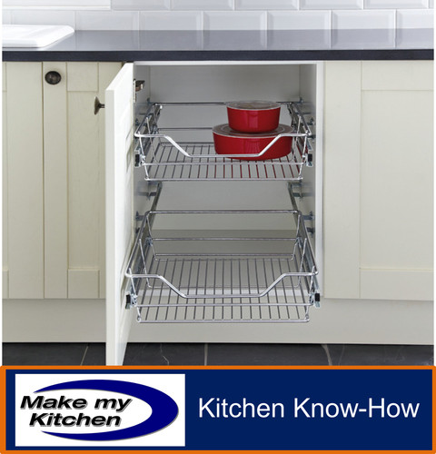 Kitchen pull out basket pair - kitchen,