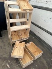 2 X fruits&vegetable 3 tier wooden stall