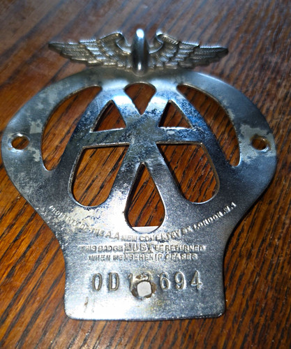 Vintage car badge original - vintage,