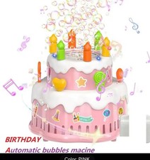Birthday Cake Bubble Machine