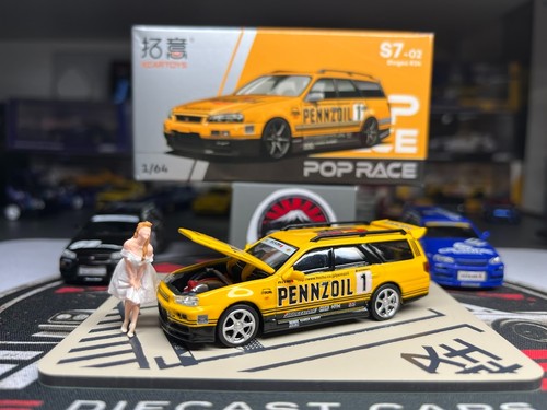Pop race scale nissan - race, 1:64