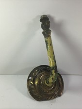 Antique French Old Brass & Iron Gas Wall Light Circa 1900