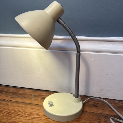Cream beige desk lamp - cream,