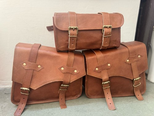 Vintage brown goat leather - brown,