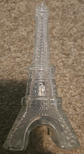 Vintage clear glass eiffel - vintage,