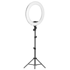 55W Dimmable Led Video Ring Light 18" Bi-Color with Lcd Screen & Bluetooth