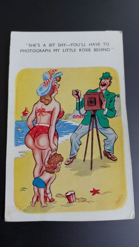 Vintage saucy postcard comic - saucy,