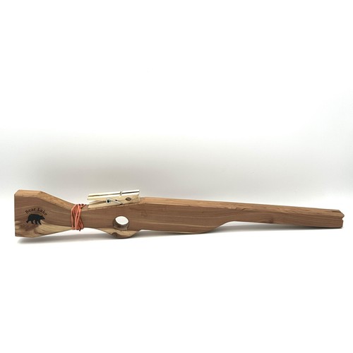 Wooden bear lake - wooden,
