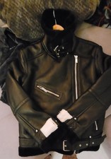 Topshop black biker - topshop, jacket