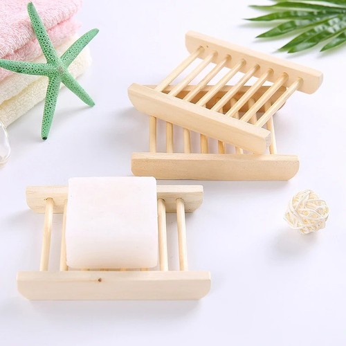 Wooden soap dish bathroom - soap,