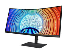 Black curved monitor - black,