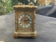 A Victorian Miniature Brass Carriage Clock – Milsom Street Bath 