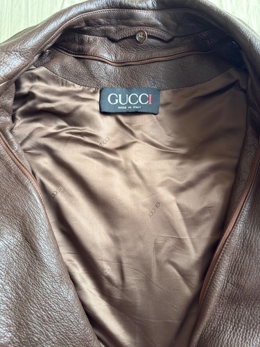 Gucci leather jacket - leather,