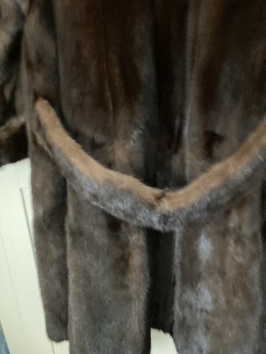 Dark brown real mink - dark,