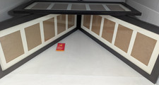 Photo Frames x 3 Black Wooden Frames 650mm x 260mm Can Hang Either Way  MM5