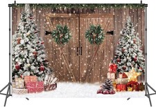 7x5ft Christmas Wood Cabin