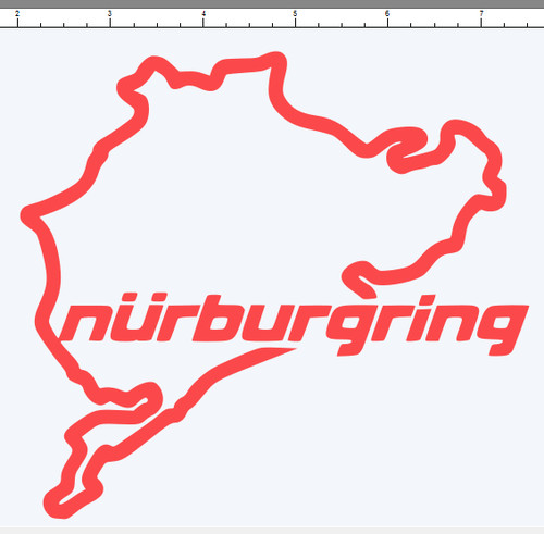 Nurburgring sticker funny fits - nurburgring,