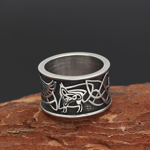 Men celtic knot ring - men's,