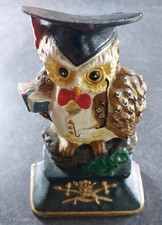 Owl door stop metal - door,
