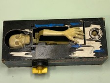 VINTAGE AMSCAN SKELETON COFFIN COIN BANK No.523 vintage china toy Halloween!