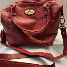 Rowallan Red leather handbag