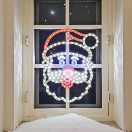 Twinkle light santa window - twinkle,