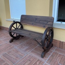 Rustic Wooden Garden Bench