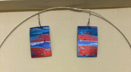 Vintage monet red and blue - vintage,