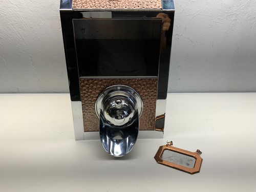 Coffee bean dispenser - bean, hammered